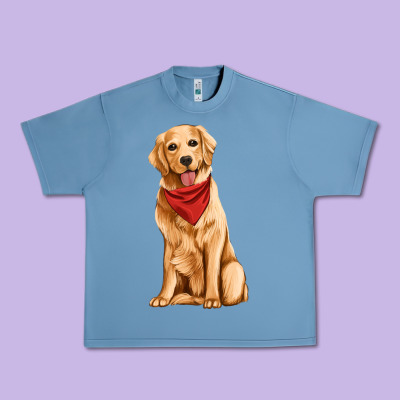 Golden Retriever Urban Heavy Tee Designed By Artiststas