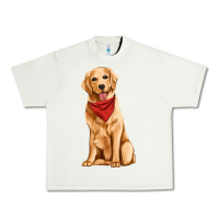Pistachio golden retriever Urban Heavy Tee - Artiststas