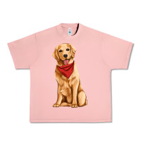 Salmon golden retriever Urban Heavy Tee - Artiststas