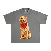 Tornado golden retriever Urban Heavy Tee - Artiststas