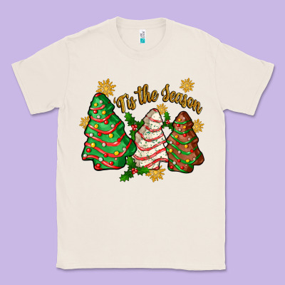 Classic Tee 'tis the season christmas cake