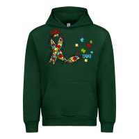 Forest Green autism awareness Urban Hoodie - MaliasSmallBusiness