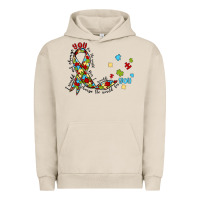 Pigment French Oak autism awareness Urban Hoodie - MaliasSmallBusiness