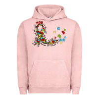 Pigment Salmon autism awareness Urban Hoodie - MaliasSmallBusiness