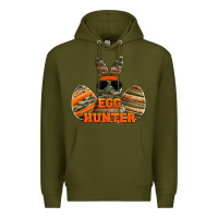 Army Green easter egg hunter boys Premium Hoodie - Jasminsmagicworld