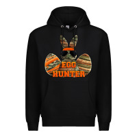 Black easter egg hunter boys Premium Hoodie - Jasminsmagicworld