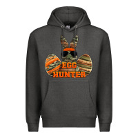 Charcoal Heather easter egg hunter boys Premium Hoodie - Jasminsmagicworld