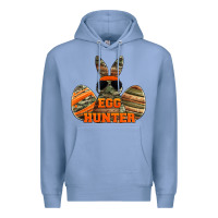 Colony Blue easter egg hunter boys Premium Hoodie - Jasminsmagicworld