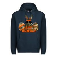 Navy easter egg hunter boys Premium Hoodie - Jasminsmagicworld