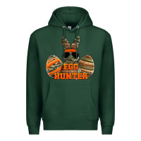 Sports Green easter egg hunter boys Premium Hoodie - Jasminsmagicworld