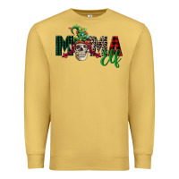 Antique Gold Mama elf skull Premium Sweatshirt - FaDigitalArtStudio
