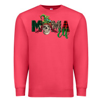 Cardinal Mama elf skull Premium Sweatshirt - FaDigitalArtStudio