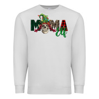 Dove Grey Mama elf skull Premium Sweatshirt - FaDigitalArtStudio