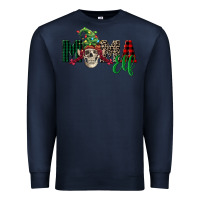 Navy Mama elf skull Premium Sweatshirt - FaDigitalArtStudio