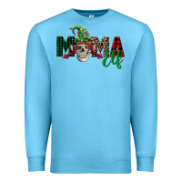 Ocean Blue Mama elf skull Premium Sweatshirt - FaDigitalArtStudio