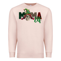 Pale Pink Mama elf skull Premium Sweatshirt - FaDigitalArtStudio