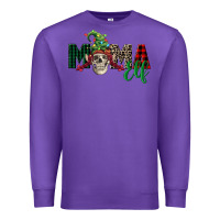 Purple Mama elf skull Premium Sweatshirt - FaDigitalArtStudio