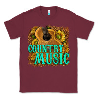 Burgundy country music western Classic Tee - texasbilliewilder