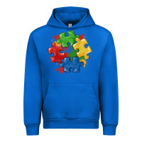 Cobalt autism puzzles Urban Hoodie - MaliasSmallBusiness