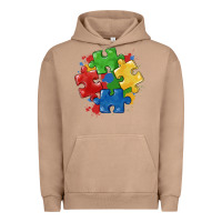 Pigment Burro autism puzzles Urban Hoodie - MaliasSmallBusiness