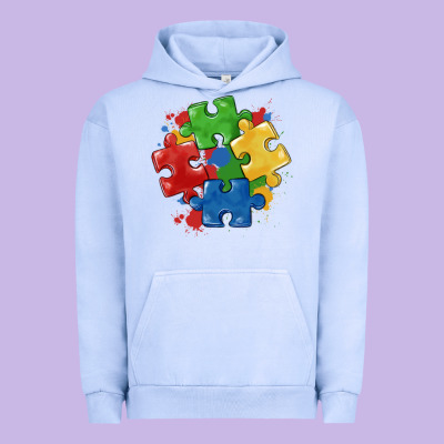 Autism Puzzles Urban Hoodie Designed By Maliassmallbusiness