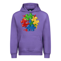 Tulip autism puzzles Urban Hoodie - MaliasSmallBusiness