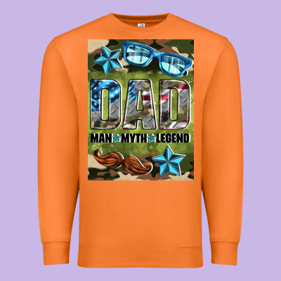Dad Man Myth Legend Air Freshener Premium Sweatshirt Designed By Hra Design Shop