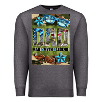 Charcoal Heather dad man myth legend air freshener Premium Sweatshirt - HRA Design Shop