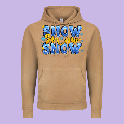 Snow Snow Snow With Sparkle Vintage Hoodie Designed By Adodesignshop