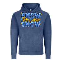Vintage Denim snow snow snow with sparkle Vintage Hoodie - AdoDesignShop