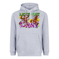 Heather Grey let's get cray Heavyweight Hoodie - FaDigitalArtStudio