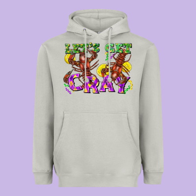 Let's Get Cray Heavyweight Hoodie Designed By Fadigitalartstudio
