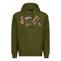 Army Green western love nurse Premium Hoodie - BarkalooDesign