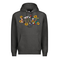 Charcoal Heather western love nurse Premium Hoodie - BarkalooDesign