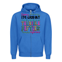 True Royal sorry i’m cranky i’m going through my terrible Zipper Hoodie - texasbilliewilder