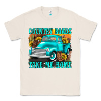 Natural country roads take me home western Classic Tee - texasbilliewilder