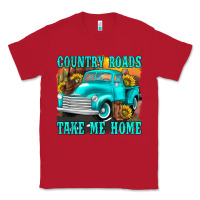 Red country roads take me home western Classic Tee - texasbilliewilder