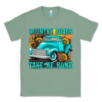 Sage country roads take me home western Classic Tee - texasbilliewilder