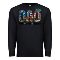 Black dad man myth legend Premium Sweatshirt - HRA Design Shop