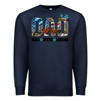 Navy dad man myth legend Premium Sweatshirt - HRA Design Shop