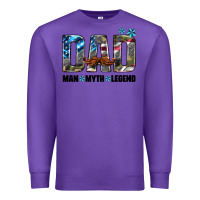 Purple dad man myth legend Premium Sweatshirt - HRA Design Shop