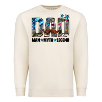 Sandshell dad man myth legend Premium Sweatshirt - HRA Design Shop