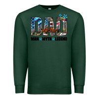 Sports Green dad man myth legend Premium Sweatshirt - HRA Design Shop
