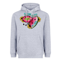 Heather Grey summer vibes Heavyweight Hoodie - SublimationCraftShop