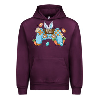 Mauve Wine boy happy easter Urban Hoodie - MaliasSmallBusiness