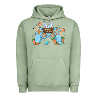 Pigment Oil Green boy happy easter Urban Hoodie - MaliasSmallBusiness