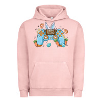 Pigment Salmon boy happy easter Urban Hoodie - MaliasSmallBusiness