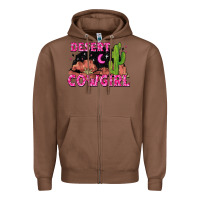 Chestnut desert cowgirl Zipper Hoodie - Zillion Design Studio