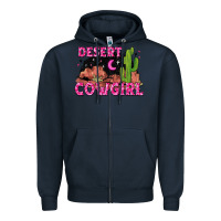 Navy desert cowgirl Zipper Hoodie - Zillion Design Studio