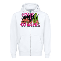 White desert cowgirl Zipper Hoodie - Zillion Design Studio